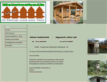Tablet Screenshot of heinen-holztechnik.de